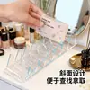 Caja de Almacenamiento para Paleta de Sombras, Separador de Polvos, Estante de Acrílico Transparente para Escritorio, Almacenamiento de Maquillaje, Rubor, Cosméticos
