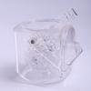 Hielera Dorada Deda Diamante Cristal Acrílico Hielera Cubeta Redonda para Cerveza Amazon Bar Vino Pequeña Hielera