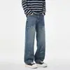 Nuevos Jeans Rectos Versátiles y Cómodos para Hombre Otoño 2026, Estilo Americano Moderno Retro Lavados Pantalones Casuales