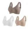Sujetador Seamless Cruzado Ajustable para Mujeres con Busto Grande, Minimizador de Apariencia, Anticaída, Copas Completas, Sujetador para Recoger el Pecho Lateral
