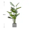 Estilo Ins Escandinavo Planta Artificial Planta Verde Biônica Enfeites Decorativos Monstera Falsa Sala de Estar Interior Árvore em Vaso de Chão