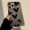 Nova Capa Estilo Japonês e Coreano em Formato de Coração para iPhone 17 Pro Max, Adequada para Apple 15/14, À Prova de Choque, 14 Pro, 16 Furo Grande