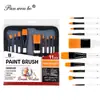 Set de Pinceles de Lienzo de Gama Alta Transfronterizo, Serie Completa de 24 Piezas de Pinceles para Lienzo, Pinceles de Pintura de Madera y Nylon, Pinceles de Pintura