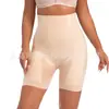 Calça de suspensão cintura alta sem costura plus size para barriga forte, calça de yoga para barriga, boxer modelador de cintura para mulheres