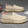 Zapatos de Verano para Hombre sin Cordones, Zapatos Casuales para Hombre de Tejido Fly-Knit, Zapatos Cómodos de Talla Grande, Tenis Transpirables de Moda, Zapatos de Malla, Zapatos para Hombre