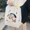 Cesta de flores de mão para presente de Dia dos Namorados arranjo de flores DIY feito à mão caixa de embalagem caixa borboleta criativa para casamento presente de mão