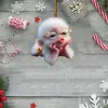 Pendente Decorativo de Macaco Beijando Acrílico Plano Novo para Carro - Importado