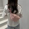 Bolsa de Pecho a Cuadros Ins de Moda Versión Coreana 2025 Bolso Cruzado Casual de Moda Bolso de Cintura Deportivo Bolso de Hombro para Viaje Bolso para Ciclismo