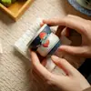 Dinastía Tang y Song Glaseado de Caramelo Azul-Verde Melocotón Hogareño Pintado a Mano Estilo Antiguo Taza de Té de Cerámica Juego de Té Kung Fu Taza de Maestro Taza de Degustación