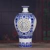 Artesanato de moda em porcelana moderna de Jingdezhen vaso de ameixa duplo oco vaso clássico criativo ornamentos de decoração para casa