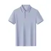 Camiseta Polo stretch de poliéster-algodão, 210g, 32 fios, manga curta, sensação fresca para uso externo no verão, vestuário corporativo com bordado e estampa