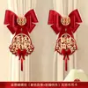 Decoración de Cortina Arreglo de Boda Correas Habitación de Boda Casa Nueva de la Novia Recámara Estilo Bow Ins Colección de Suministros de Boda