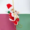 Contas de escalada elétricas Papai Noel escada de escalada simples escada de escalada dupla carrinho de veado com paraquedas escalada de chaminé corda de escalada brinquedos de Natal