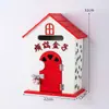 Muebles para el Hogar Estilo Pastoral Buzón de Guardería Buzón de Mensajes Buzón de Madera Buzón de Sugerencias Decoraciones de Casitas de Madera Pequeñas