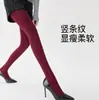 Leggings de Lana Gruesa para Mujer de Otoño e Invierno, Forrados de Felpa, Ropa Exterior Cálida, Medias Panty con Talón en Ángulo Recto con Forma de Pie, Calcetines de Pie Grises