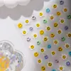 2025 Nuevo Rostro Sonriente Lindo Girasol Pegatinas Finas Resistentes para Uñas Divertidas Pequeñas Expresiones Decoración DIY para Cámara de Uñas
