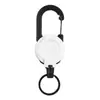 Chaveiro Retrátil Corda de Aço Elástica Corda de Puxar Fivela de Puxar Fácil Anti-Perda Linha Estendida Alta Elasticidade Chaveiro de Puxar Fácil