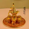 Artesanías de Lata de Colores de Característica Étnica de Xinjiang Adornos Pequeños Utensilios para Vino Regalos de Botella de Vino de Metal Regalos Conmemorativos