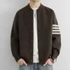 Chaqueta de punto tipo cárdigan para hombre, nuevo suéter de primavera y otoño, chaqueta casual holgada, suéter de otoño e invierno, chaqueta estilo béisbol