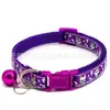 Coleira para animal de estimação com fivela colorida e sino, coleira multicolorida para cachorro anti-perda, gato, cachorro pequeno, geral, direto da fábrica, atacado