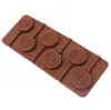 Molde de Silicona para Pastel 6 Eslabones Espiral Molde de Silicona para Paleta Molde para Palitos de Queso Dulces Duros con Palo Horneado