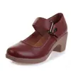 Zapatos de Baile Moderno Nuevos de Cuatro Estaciones, Zapatos Nuevos de Baile Cuadrado con Velcro, Zapatos de Baile para Mujer con Suela Suave y Tacón Medio, Transfronterizo