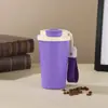 Caneca de Café de Aço Inoxidável 304, Aparência Sofisticada e Isolada, Caneca de Lírio-do-Vale com Corda para Transporte, Caneca Portátil, Porta-Copos de Carro