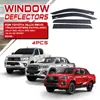 Tixinrui es Adecuado para Toyota Hilux Revo Deflector de Lluvia Vigo Ceja de Lluvia para Ventana Accesorios para Coche Modificados Deflector de Lluvia
