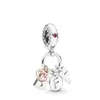 Huiyue joyería nuevo colgante de letra oro rosa plata colgante de letra bff pulsera con cuentas
