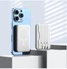 Batería Externa Inalámbrica Transfronteriza al por Mayor que se Puede Llevar en el Avión, con Cable Integrado, Carga Rápida Mini, Batería Externa Móvil de 10,000 mAh, Personalizable