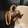 Bolso de Mano Boston Estampado para Mujer 2026 Nuevo Estilo Coreano Moda Bolso Cruzado Versátil Bolso Almohada de Gama Alta