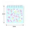 Cuaderno Espiral de Helado Cuaderno de Hojas Sueltas para Estudiantes Cuaderno de PVC Cuaderno Estilo Simple