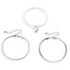 Moda Retro Transfronteriza Europea y Americana Joyería de Perlas y Corazón para Mujer Set Sencillo Cadena de Hueso de Serpiente Cadena de Cuentas Pulsera Versátil