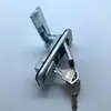 MS738-1 quadrado com cilindro de chave Fechadura plana fosca, fechadura de pressão, fechadura para porta de caixa de distribuição, fechadura para porta de gabinete de comunicação
