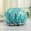 Gorro de ducha impermeable de doble capa desechable gorro para el cabello peva a prueba de polvo satén poliéster algodón gorro de ducha de dibujos animados transfronterizo Amazon