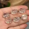 Cristal Blanco Piezoeléctrico Cuerpo Limpieza Estrella Luna Loto Perlas Sueltas Accesorios Pulsera Collar DIY Hecho a Mano Cuentas Espaciadoras