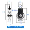 Accesorios para Equipo de Fitness Rueda Rodante Aleación de Aluminio Rueda Guía Rueda Colgante Pájaro Grande Equipo de Entrenamiento Abdominal Fuerza Polea Rodante