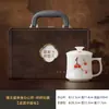 Taza separadora de té pintada a mano con engobe, taza estilo chino para uso doméstico y de oficina, con tapa y filtro, para preparación personal de té