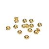 Bolsa de cuentas hecha a mano DIY directa de fábrica, color oro real de 18k, cuenta espaciadora, corte rueda, cuenta suelta, accesorios para pulsera