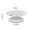 Bandeja Giratória para Decorar Bolo Mesa Giratória para Confeitar Conjunto de Ferramentas para Assar Plástico Palha de Trigo Giratório Bolo de Aniversário Espátula Giratória Bandeja