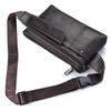 DEABOLAR - Riñonera deportiva de piel de vaca de primera capa para hombre, bolso cruzado multifuncional para teléfono móvil