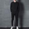 Traje Casual Delgado para Hombre Primavera y Otoño Estilo Coreano Moda Estampado Personalizado Manga Larga 2025 Nuevo Estilo