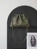 Bv Niche Couro de Ovelha Tecido Artesanal de Alta Qualidade Saco de Lixo Bolsa de Ombro Único Transversal Versátil para o Dia a Dia Bolsa da Sorte