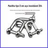 Manilha Arco Tipo 304D de Aço Inoxidável Rongshang Conector de Levantamento