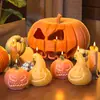 Molde de epoxi de resina de yeso diy hecho a mano de calabaza Halloween 3d calabaza vela de aromaterapia molde de silicona
