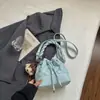 2026 Nuevo Diseño de Nicho de Moda Textura de Alta Calidad Versátil Cordón Hombro Único Cruzado de Hombro de Mano Patrón de Diamante Bolso Cubo