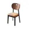 Cadeira de jantar em madeira maciça, cadeira para uso doméstico, estilo designer de meados do século, estofada em tecido, mesa e cadeiras de jantar retro francesas minimalistas modernas