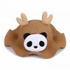 Sombrero de panda con diseño de dibujos animados para viajes, ideal para adultos, hombres y mujeres, ideal para el sol, protector solar tejido y para niños.