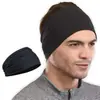 Faixa de Cabeça Esportiva Transfronteiriça Masculina para Fitness Outono e Inverno Absorvente de Suor Faixa Larga para Corrida Antiperspirante Lenço de Cabeça Faixa de Cabeça Faixa de Cabeça Faixa de Cabeça