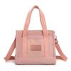 Bolso de hombro informal para mujer, bandolera sencilla y de color puro, bolso de nailon ligero, impermeable y versátil. Venta al por mayor.